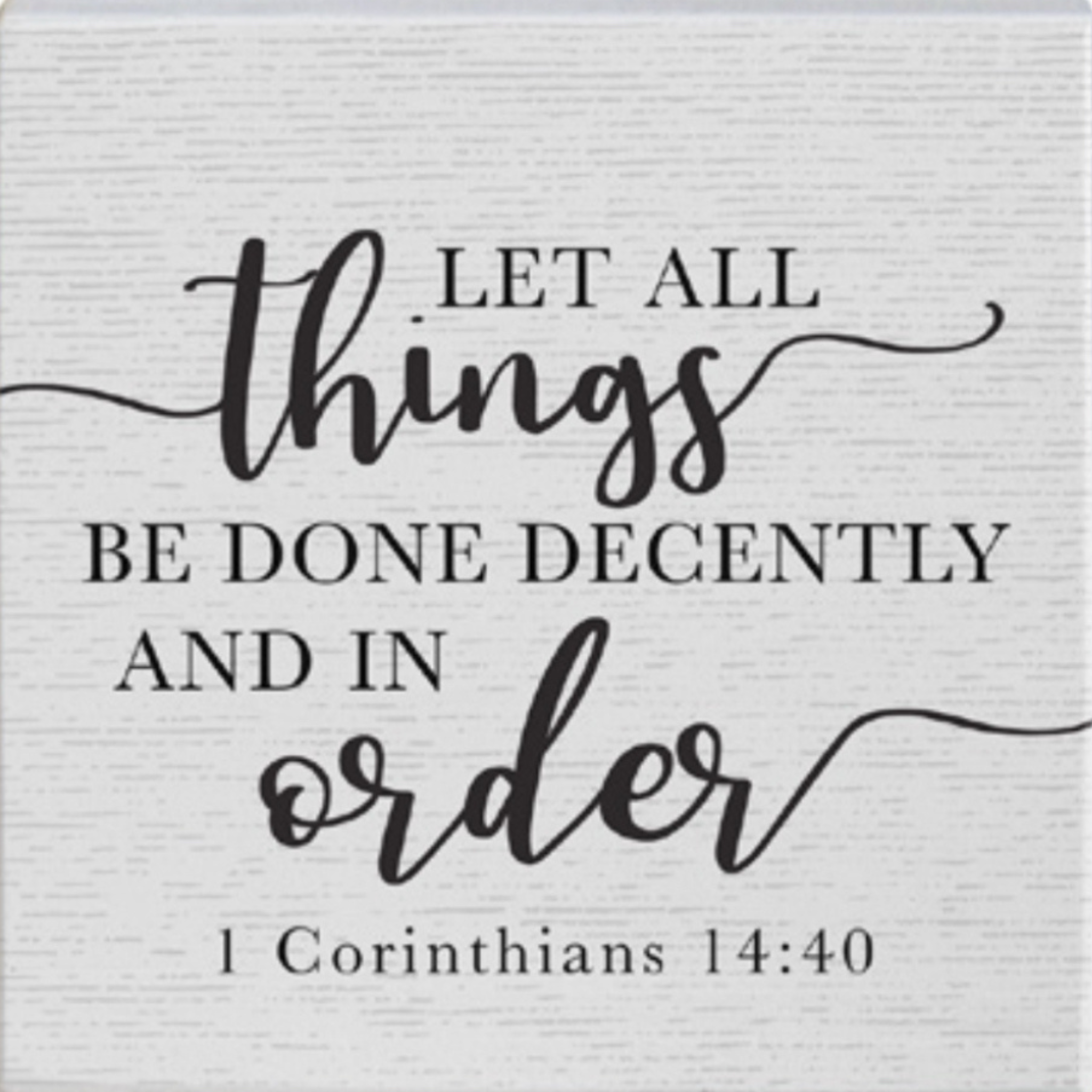 All Things Order