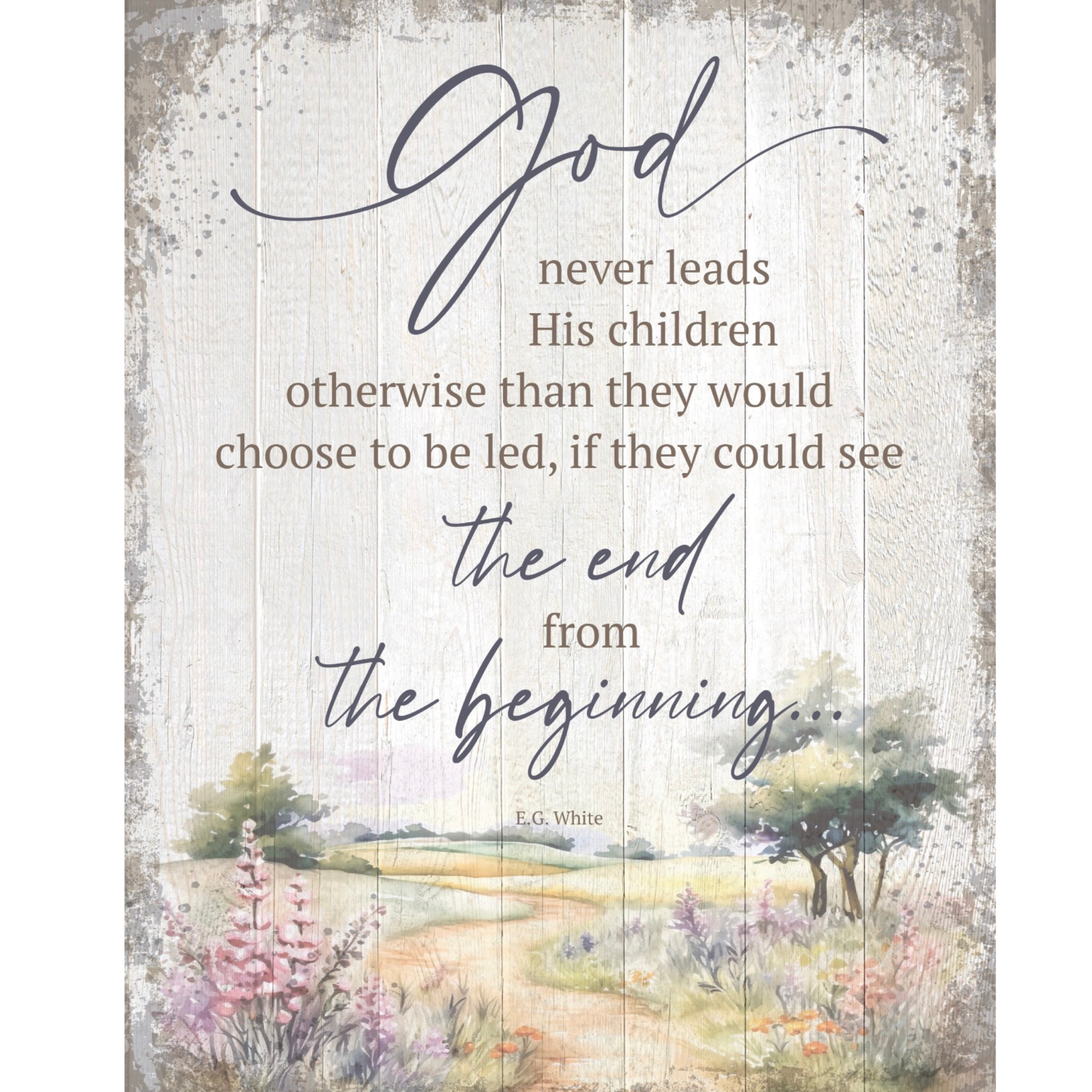 God Never Leads His Children Otherwise...