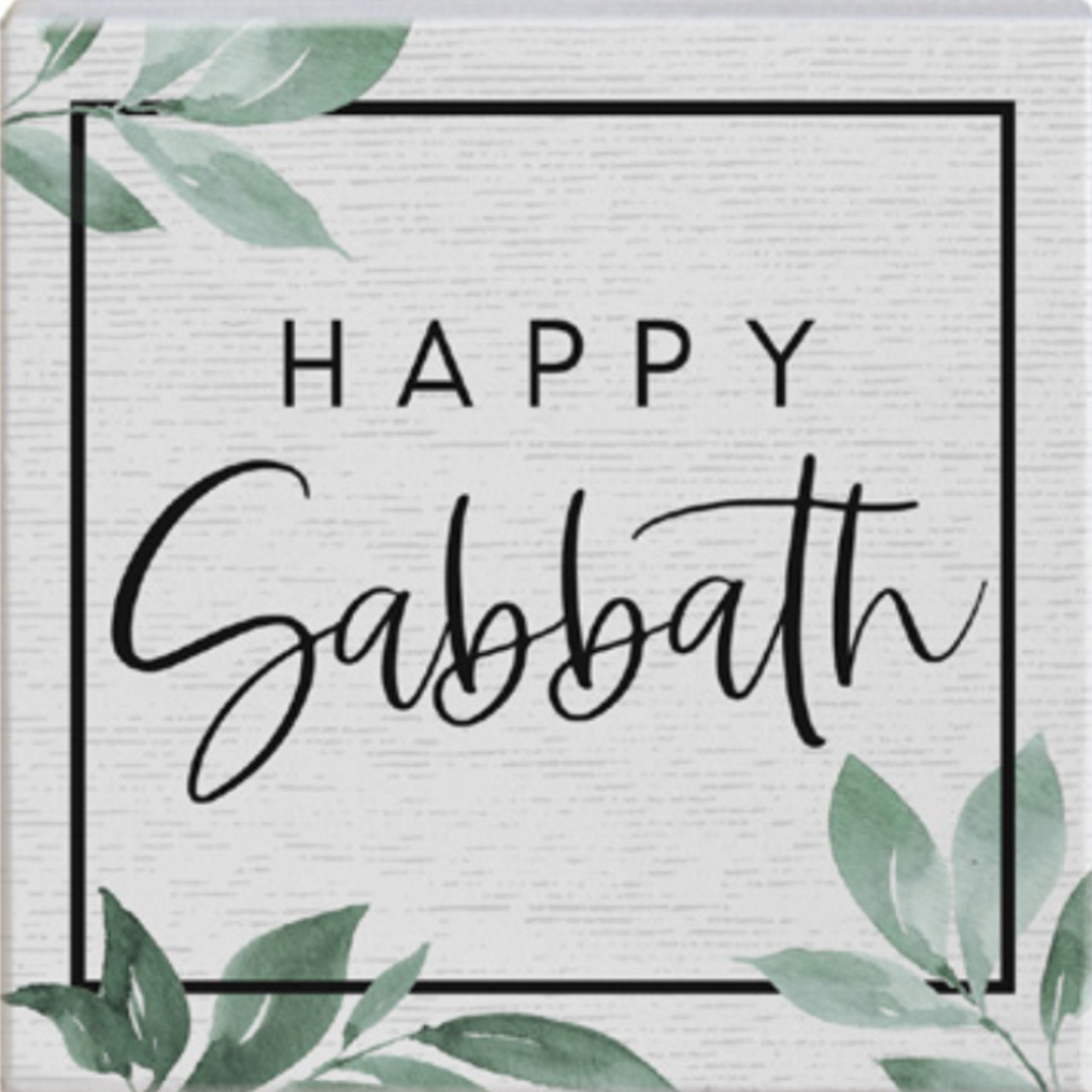 Happy Sabbath